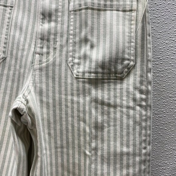 FRAME Women’s The Anchor Striped Crop Pants – Sea Mist Stripe – Size 27 - Picture 9 of 11